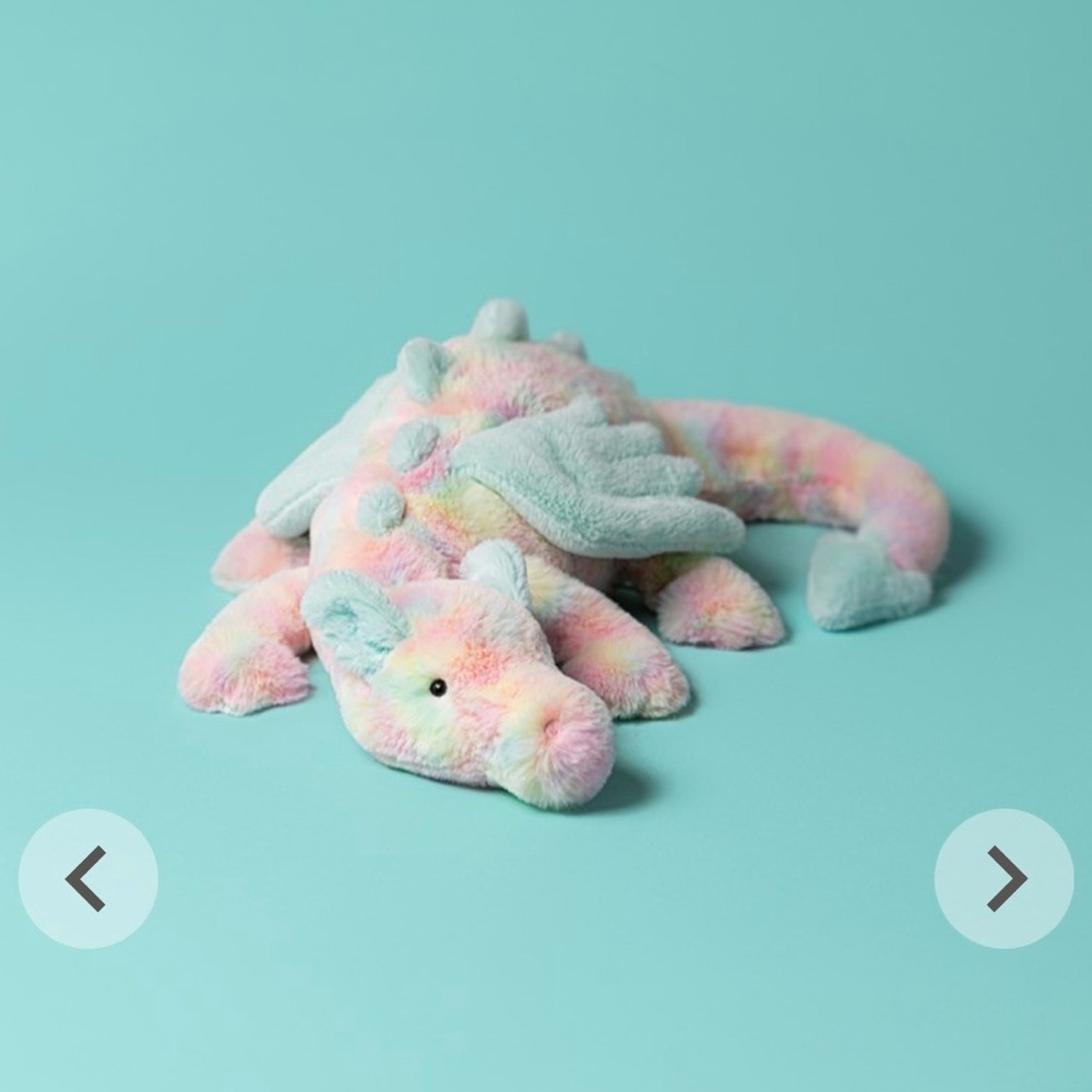 Jellycat Lazulia Dragon Authentic and Limited Collection Size Large New